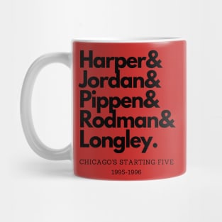 1995-1996 Chicago's Starting Five! Mug